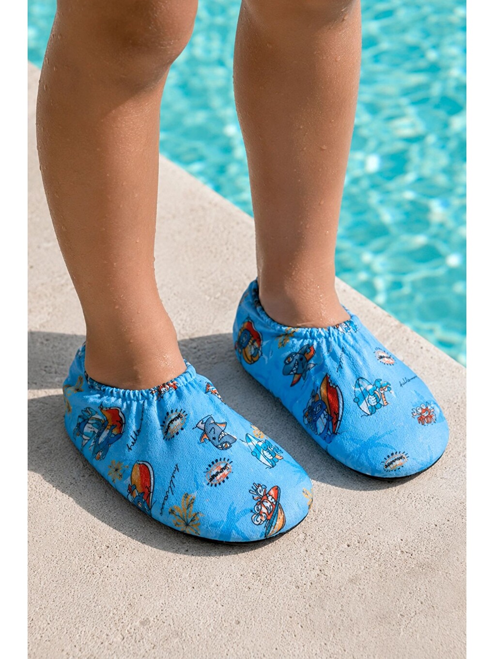 Mavi Surf Shark Bebek - Çocuk Deniz Ayakkabısı-5