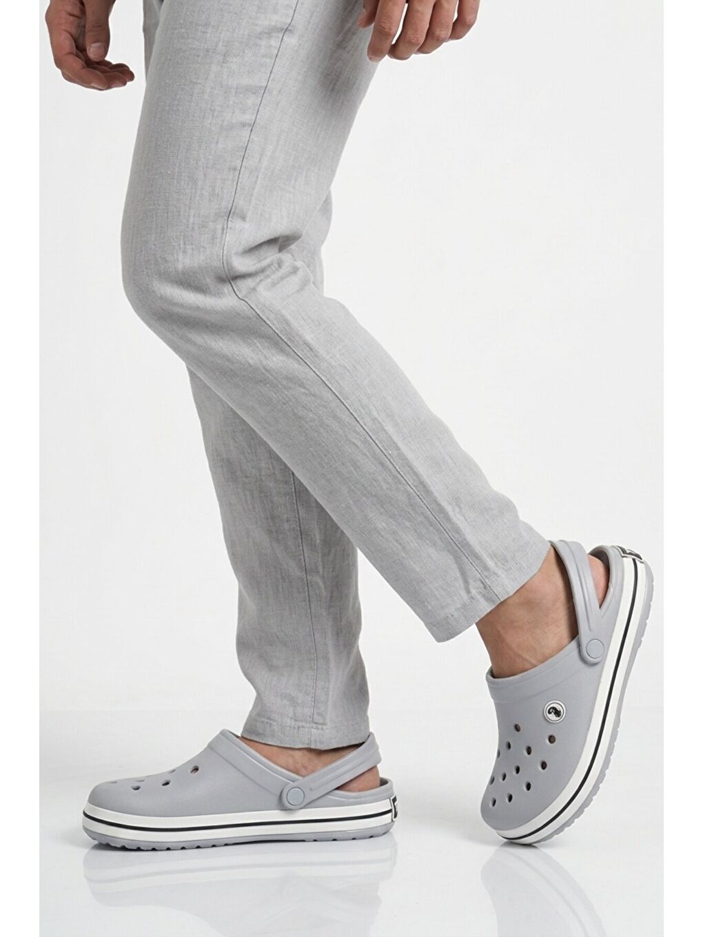 Mavi Buz Hafif Esnek Eva Erkek Sabo Terlik 214 M-1