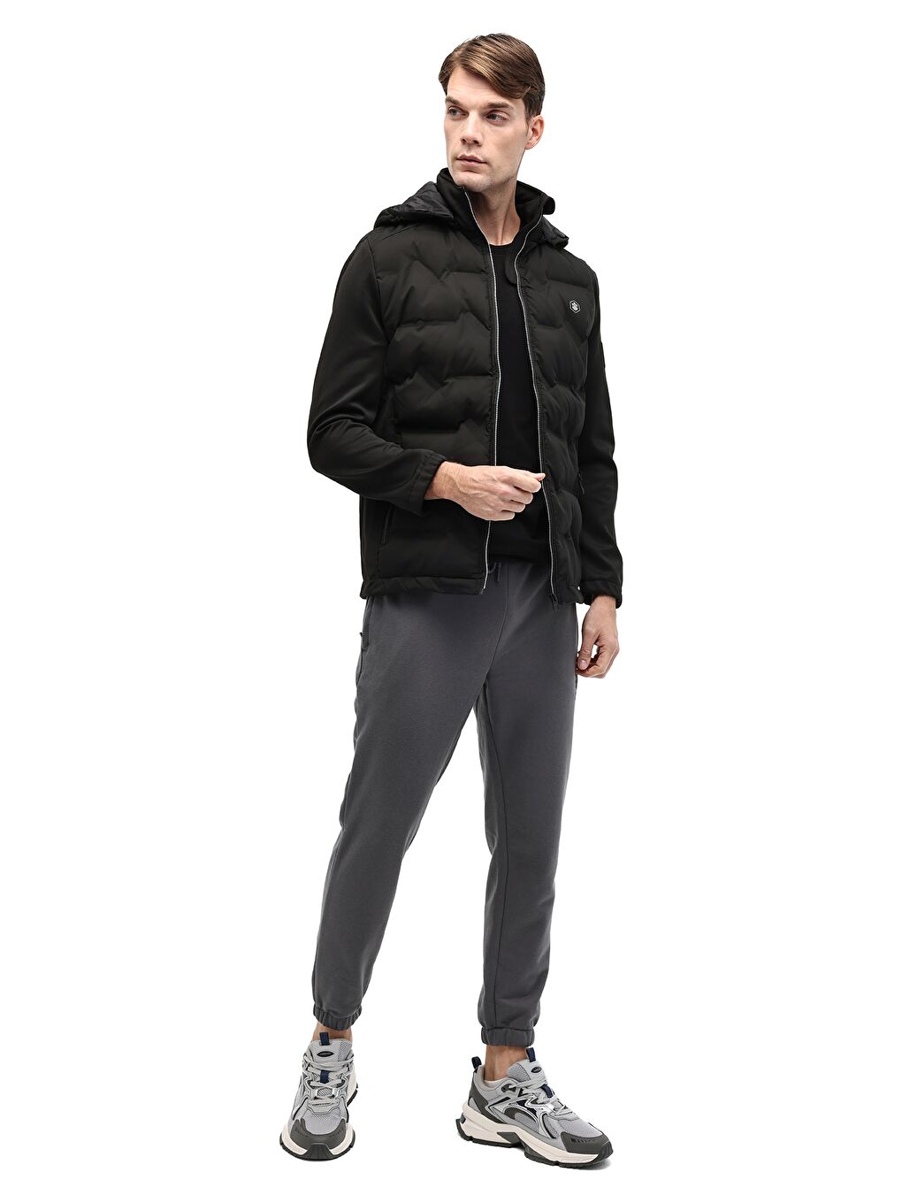 ML ENJI 1KSY-MU25318 5PR Siyah Erkek Mont-2