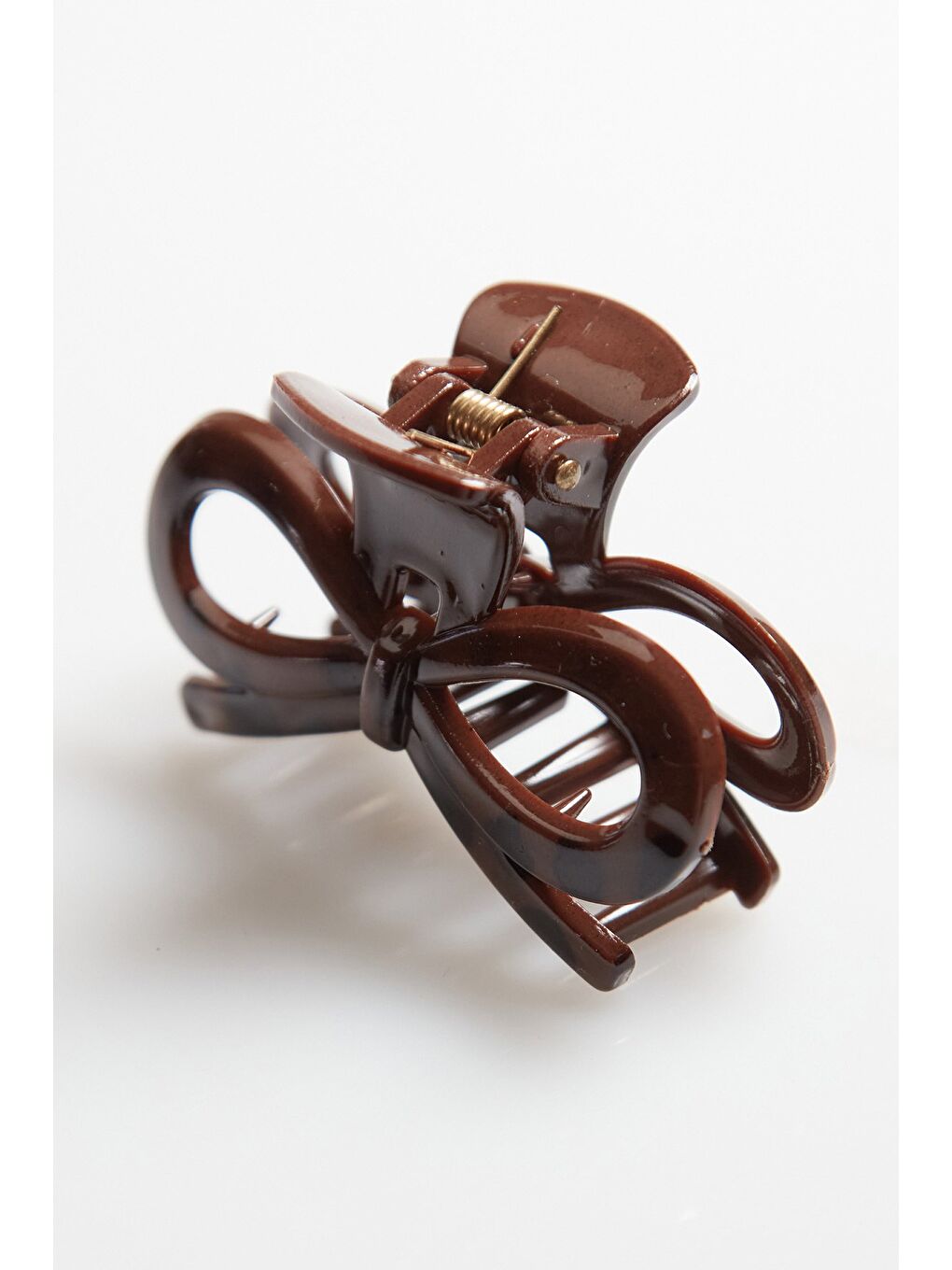 Kahverengi Koyu Kahve Küçük Mandal Toka-1