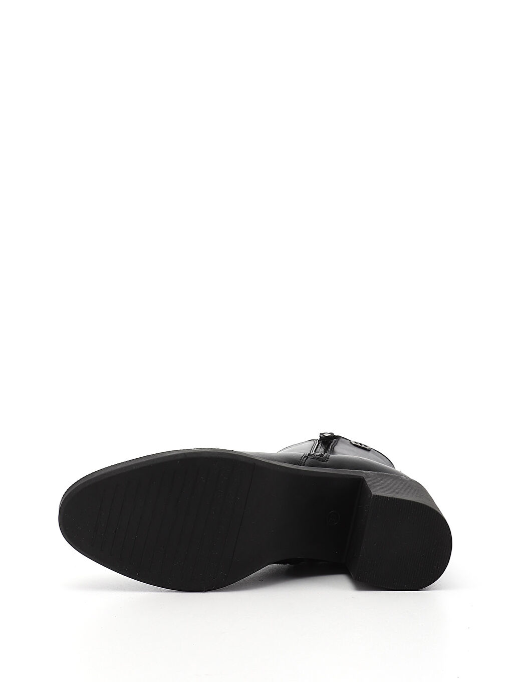 Mor Kadın ZÜMRÜT-SİYAH Fermuarlı Kalın Topuklu Hakiki Deri Bot-3