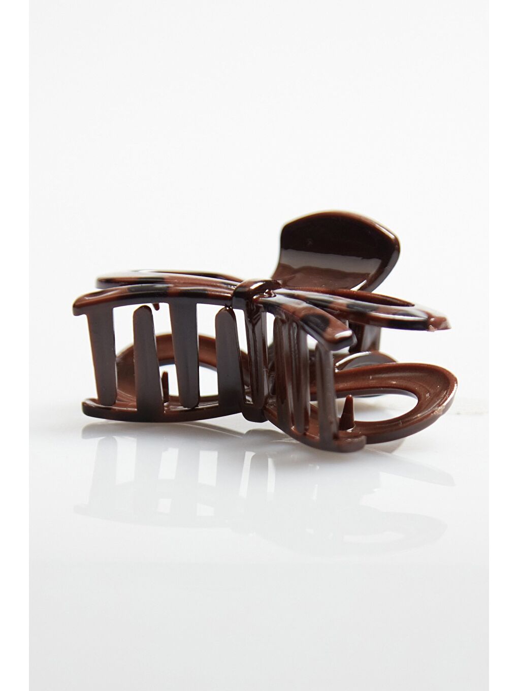 Kahverengi Koyu Kahve Küçük Mandal Toka-2