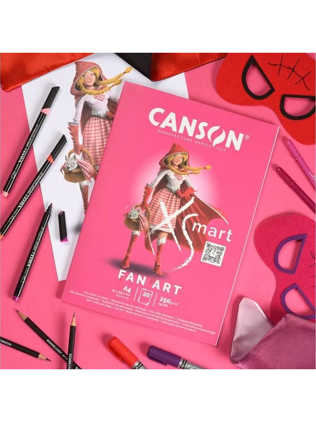 XSmart Fan Art A4 20 Yaprak 250 gr Çizim Defteri (C32250P001)