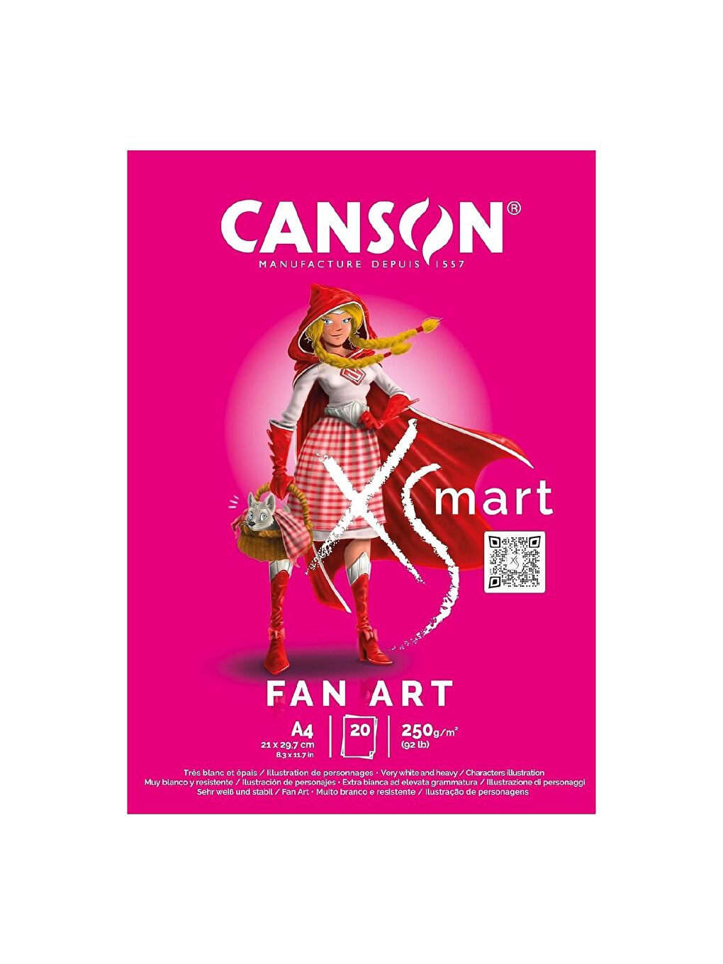 XSmart Fan Art A4 20 Yaprak 250 gr Çizim Defteri (C32250P001)-1