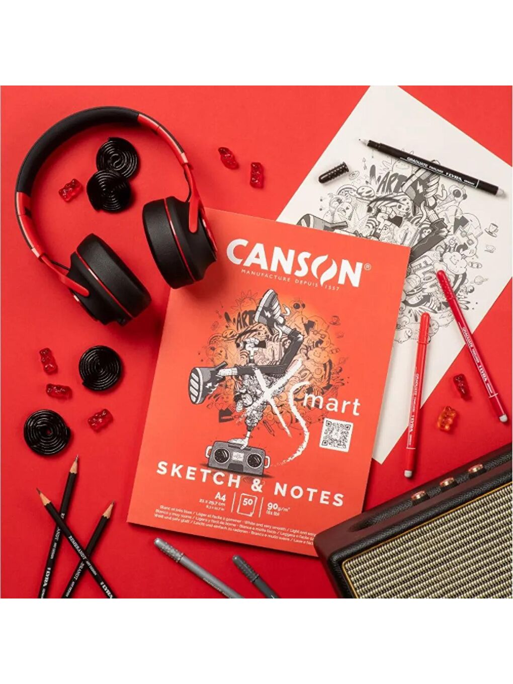 XSmart Sketch & Notes A4 50 Yaprak 90 gr Çizim Defteri (C32250P003)