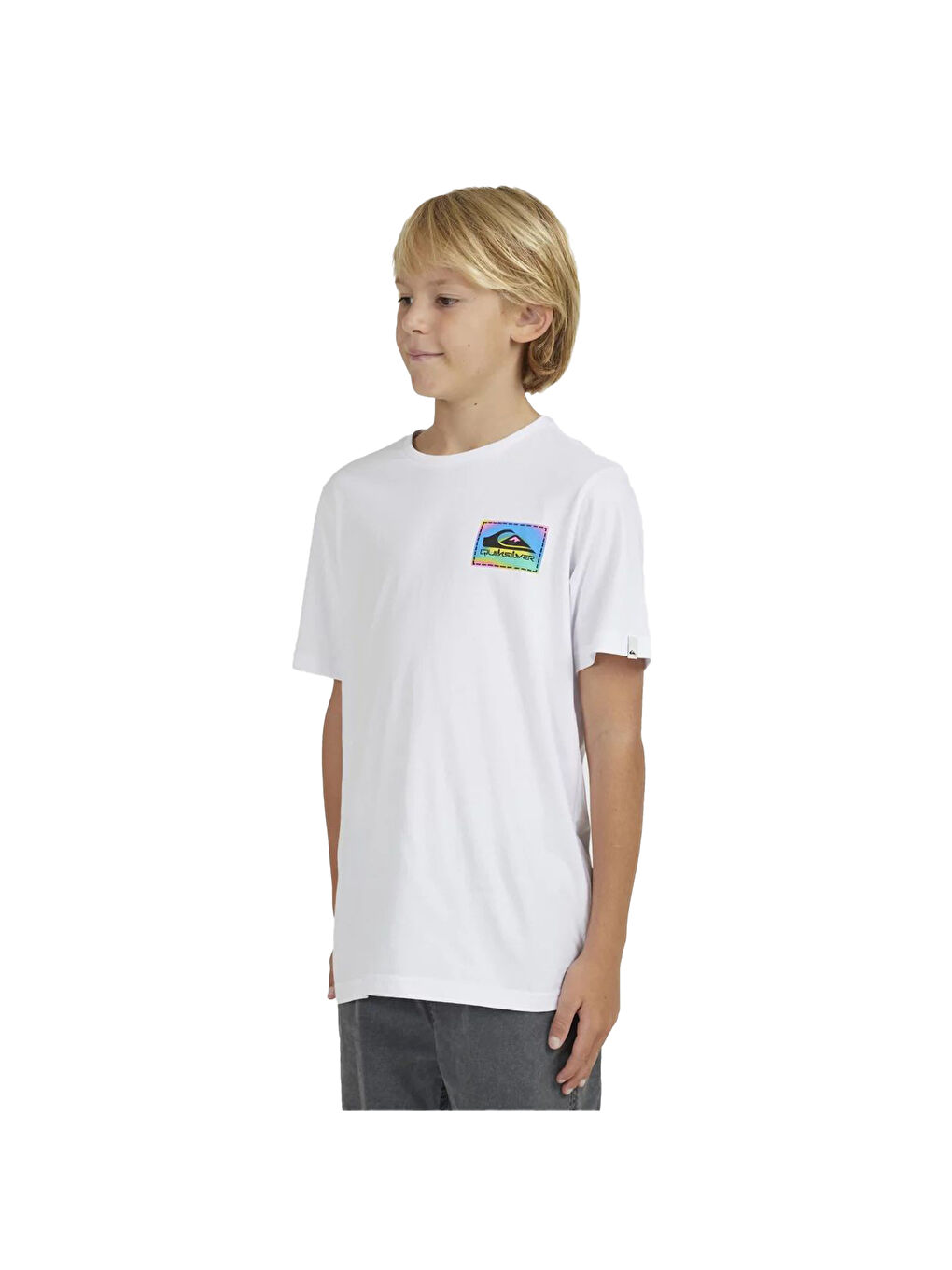 Beyaz Colour Flow Yth Erkek Çocuk Renkli Tişört-1