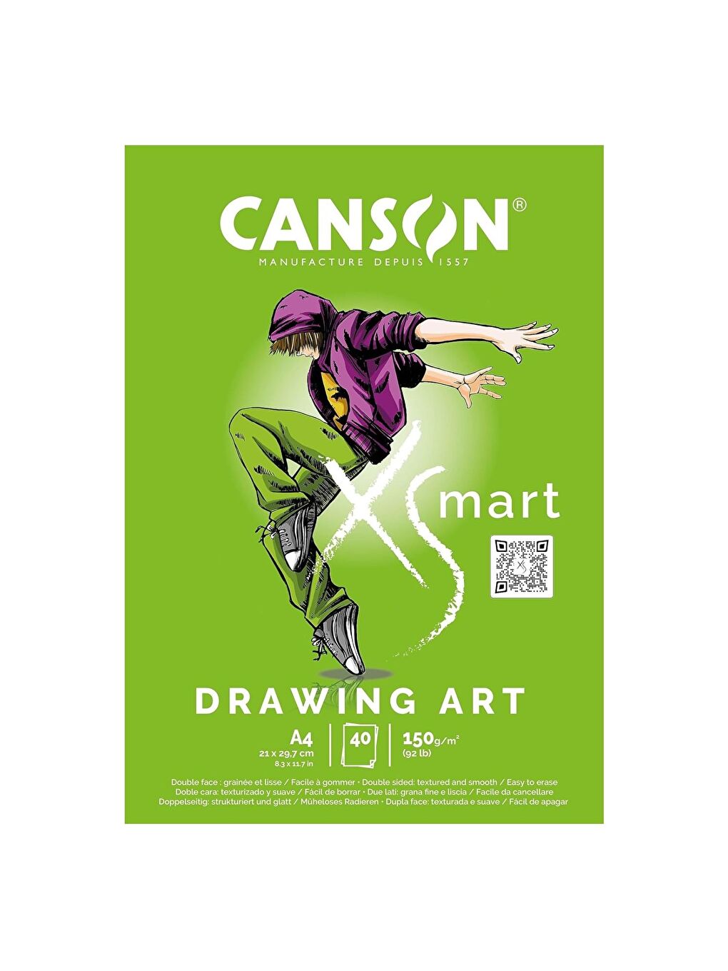 XSmart Drawing Art A4 40 Yaprak 150 gr Çizim Defteri (C32250P002)-1