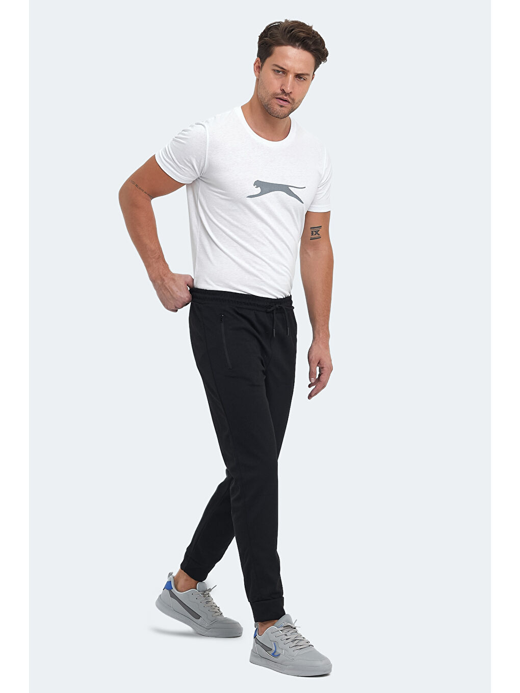 SLAZENGER ONON IN Erkek Eşofman Altı Siyah - 6