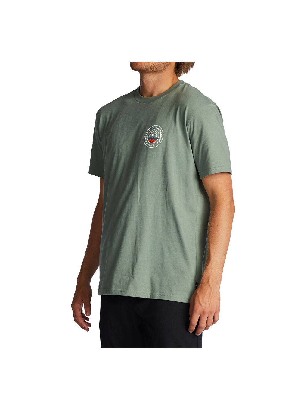 Haki Walled Ss Erkek Yeşil Tişört-5