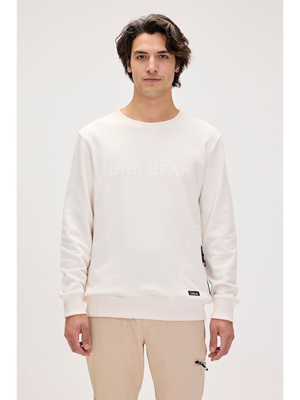 Marlow Beyaz Erkek Sweatshirt