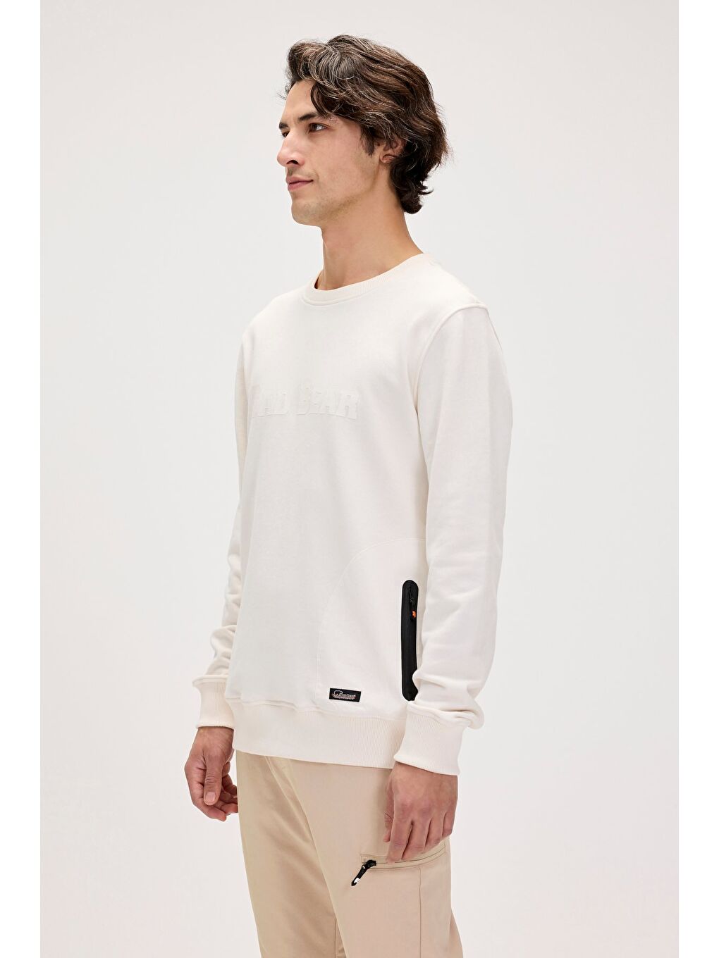 Marlow Beyaz Erkek Sweatshirt-4