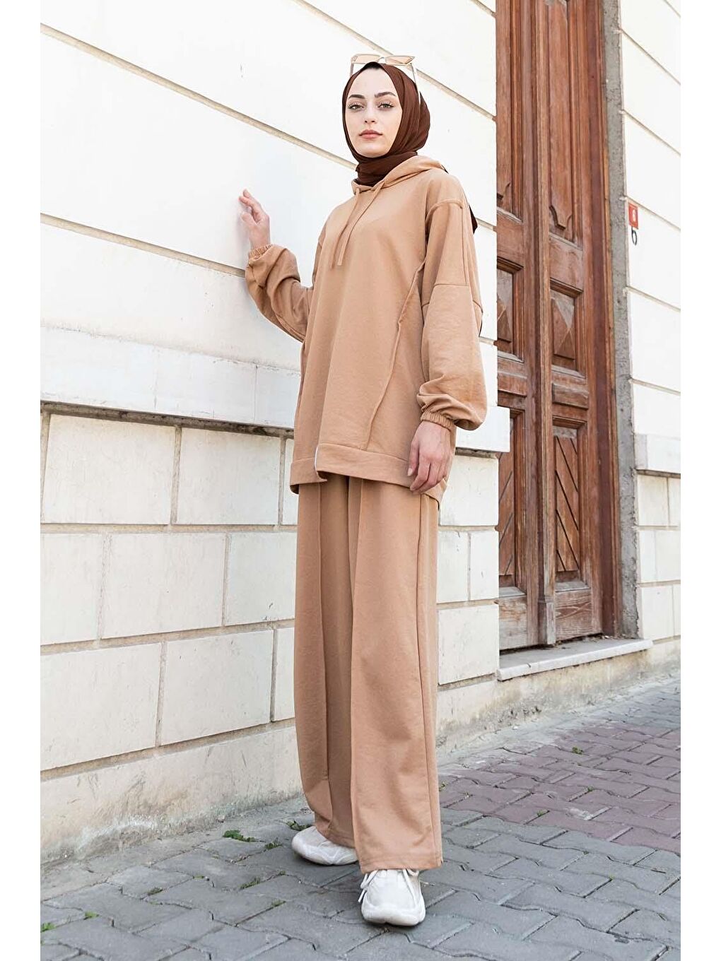 Kahverengi Balance Armalı Çımalı Ikili Takım Sütlü Kahve-1