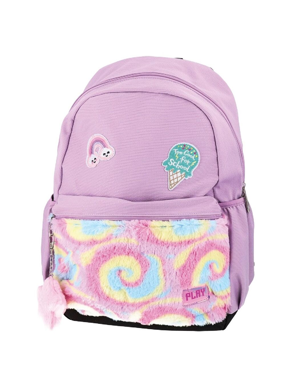 Rainbow 2 Bölmeli Okul Sırt Çantası Lila (163117)