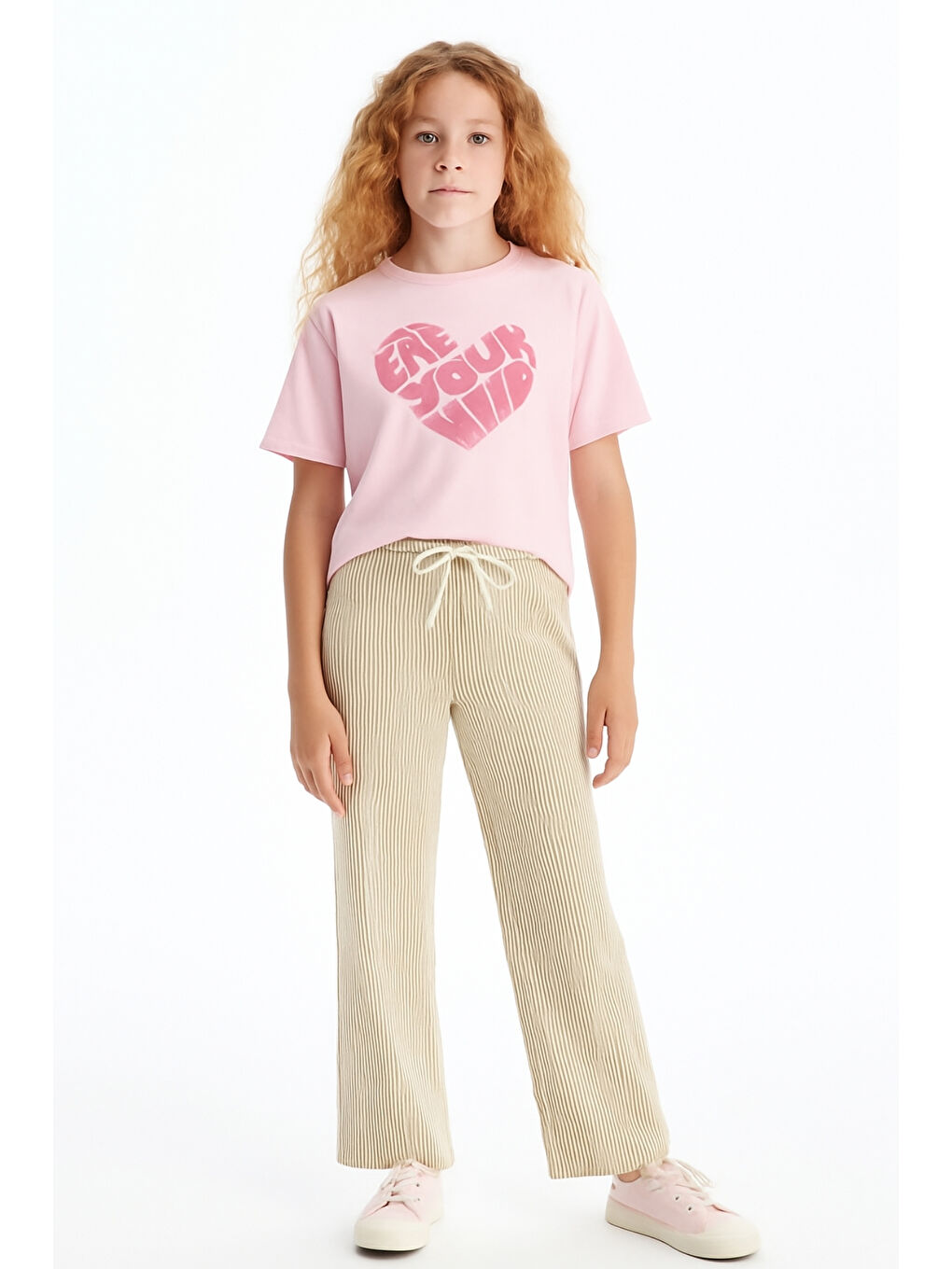 Kahverengi Kız Çocuk Basic Waffle Kumaş Suyolu Mevsimlik Tek Alt Ak2515-1-1