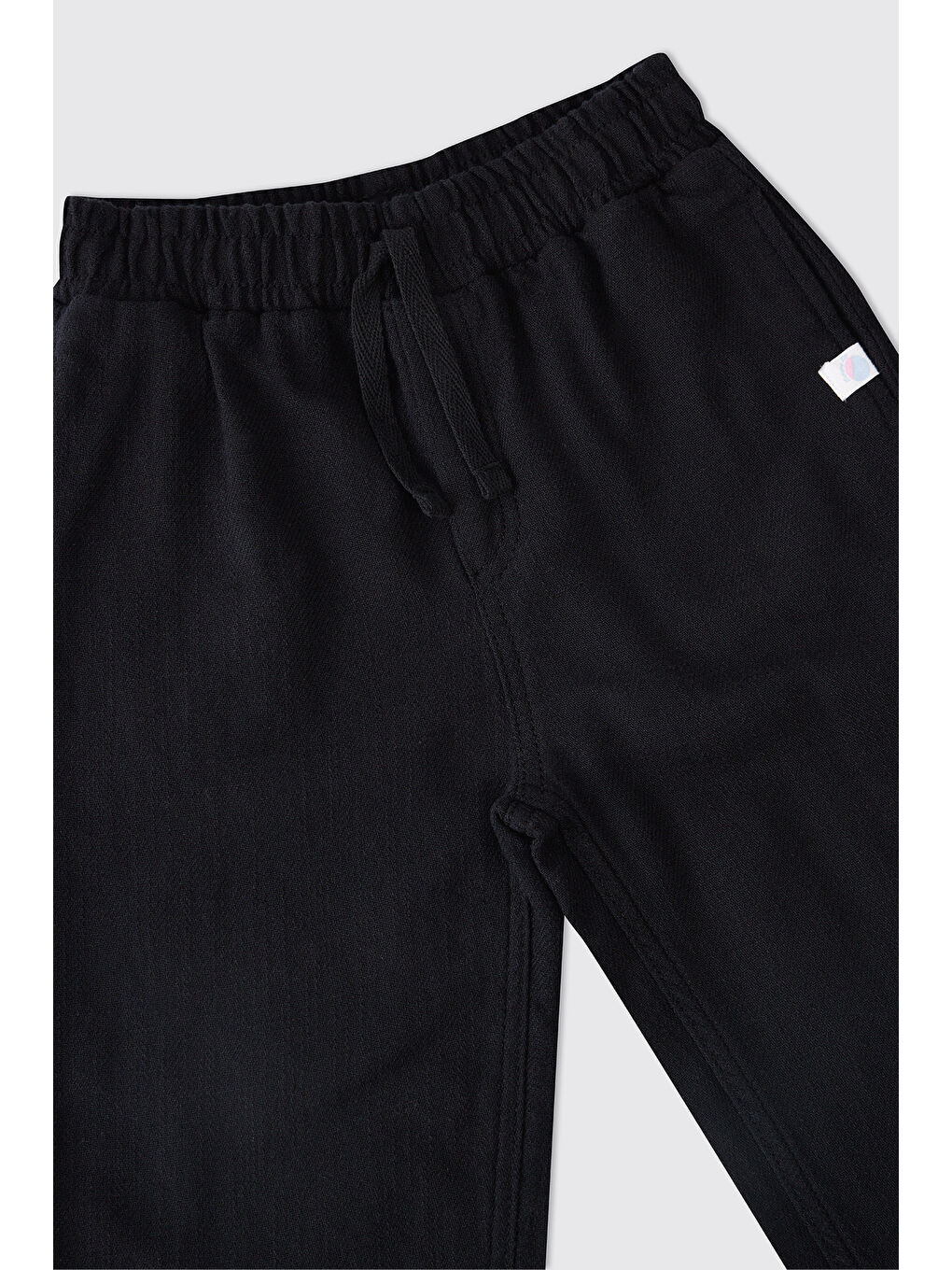 Erkek Çocuk Siyah Beli Lastikli Pantolon-2