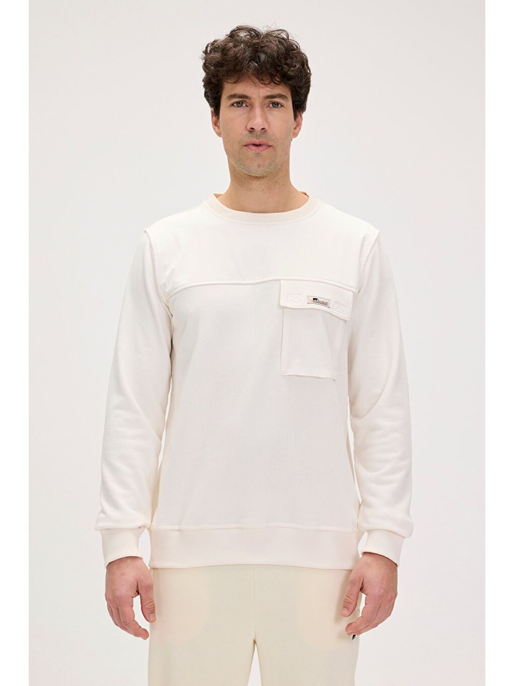 Re-Beverly Beyaz Erkek Sweatshirt