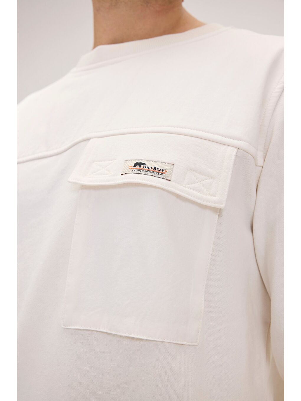 Re-Beverly Beyaz Erkek Sweatshirt-3