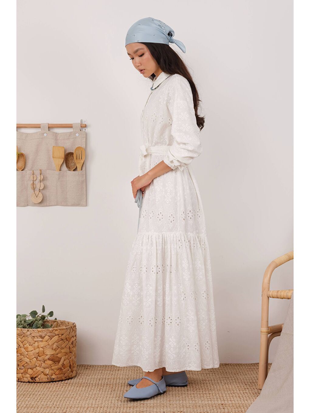 Brode Elbise Beyaz-2