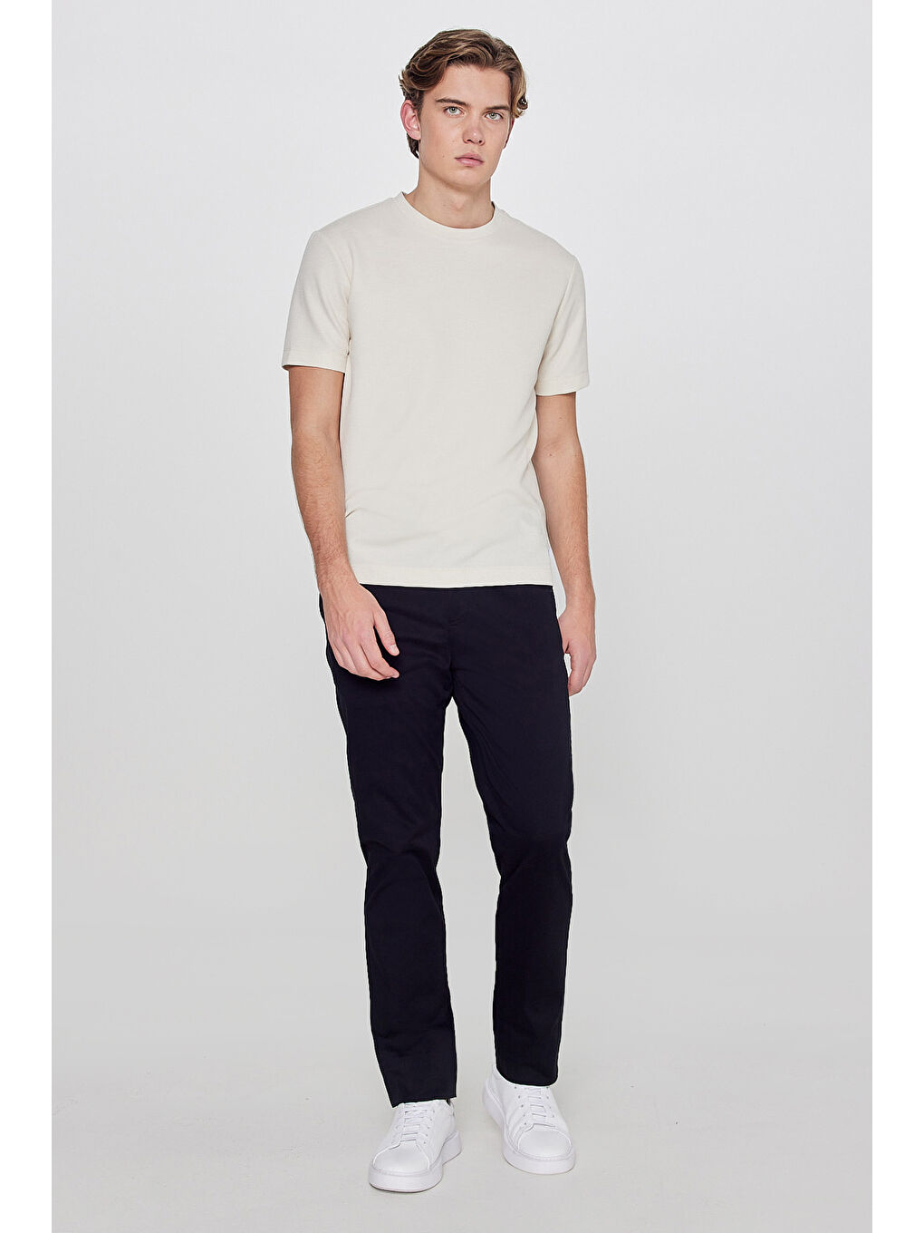 Siyah Erkek Kanvas Pantolon-1