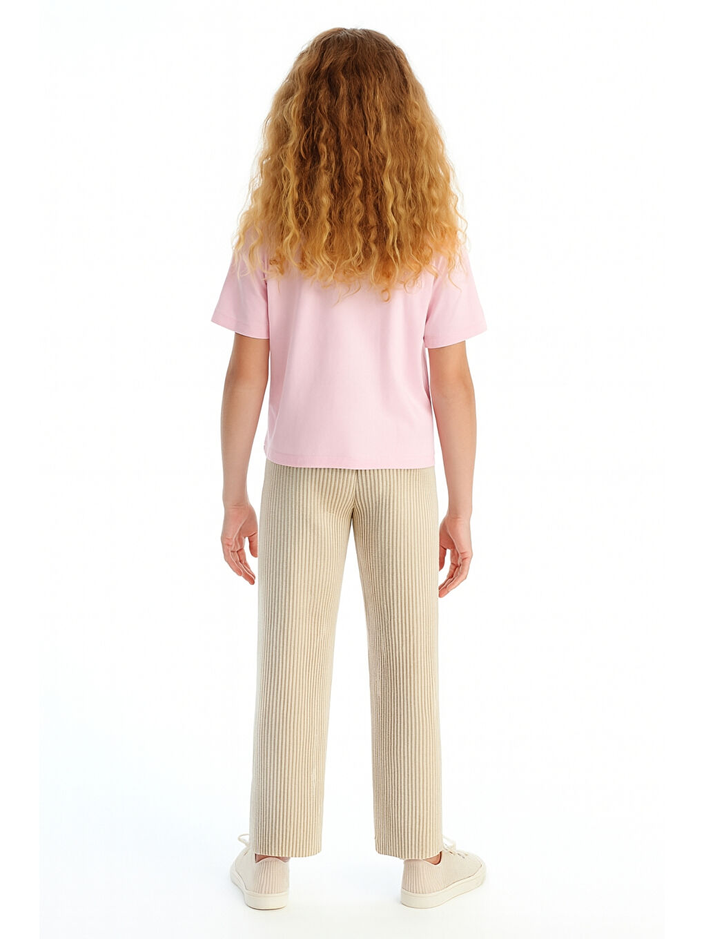 Kahverengi Kız Çocuk Basic Waffle Kumaş Suyolu Mevsimlik Tek Alt Ak2515-1-2