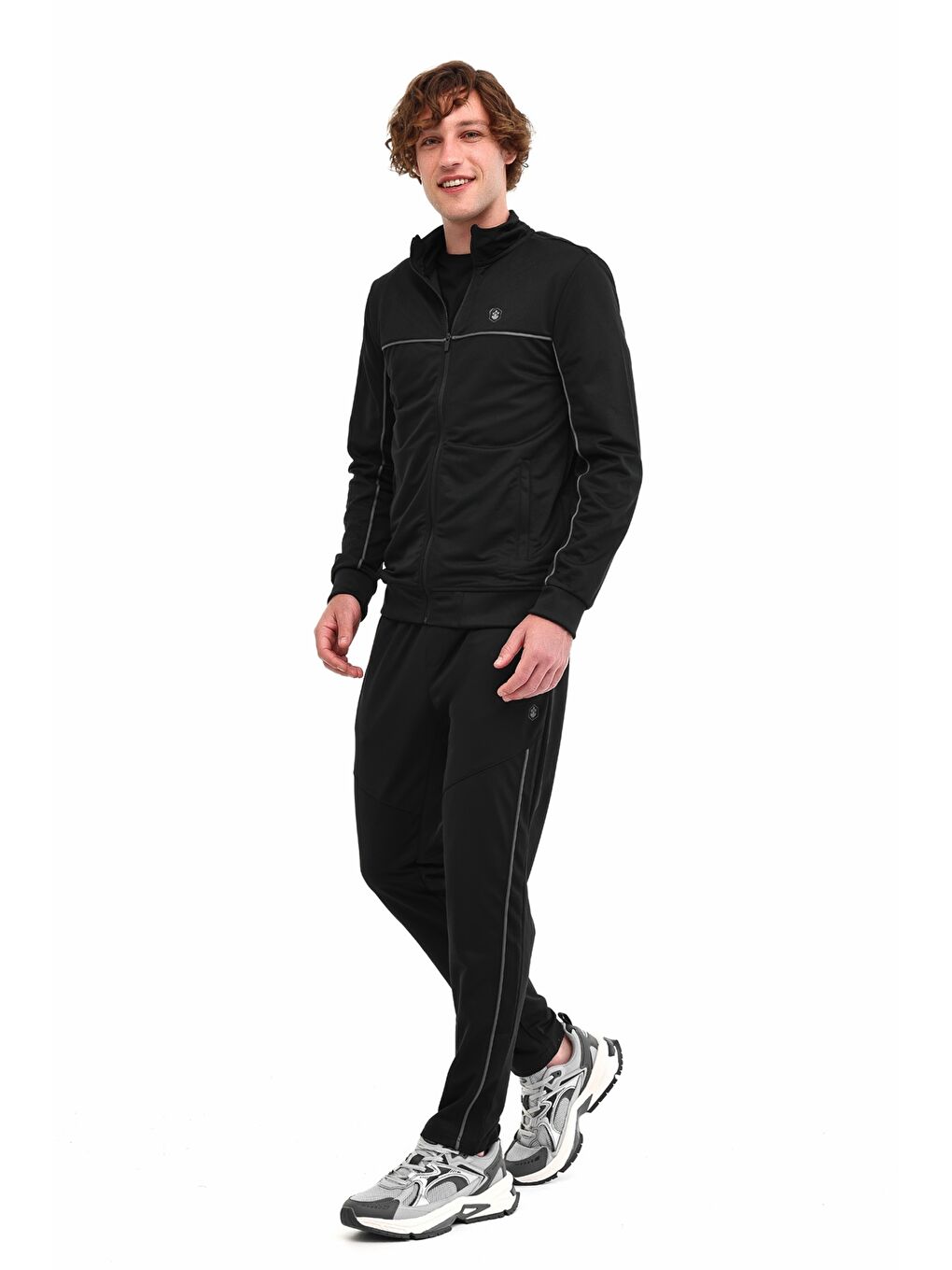 MB CT176 LEON T.SUIT 5PR Siyah Erkek Eşofman Takımı-2