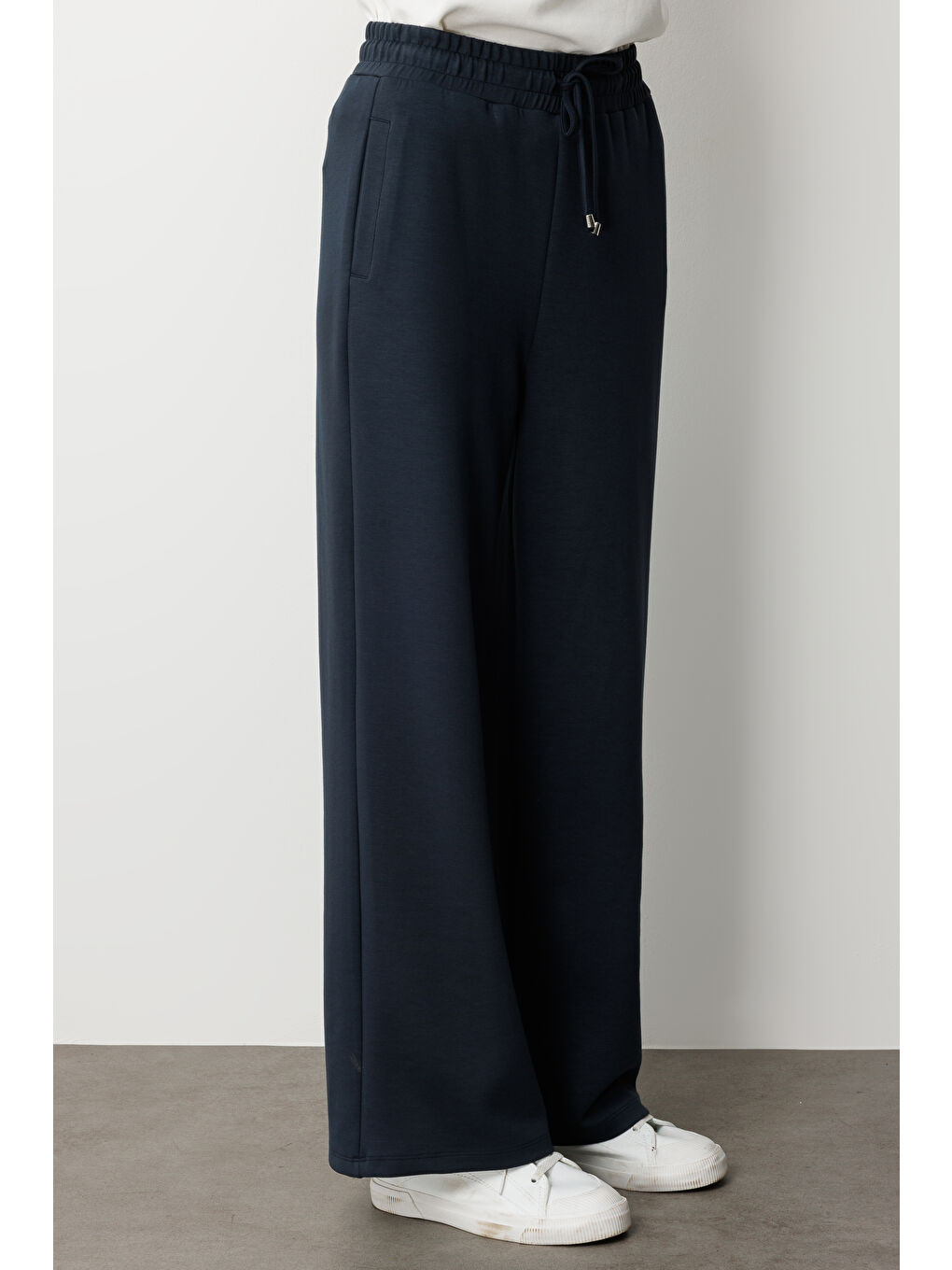 Beli Lastikli Yumuşak Dokulu Antrasit Jogger Pantolon-4