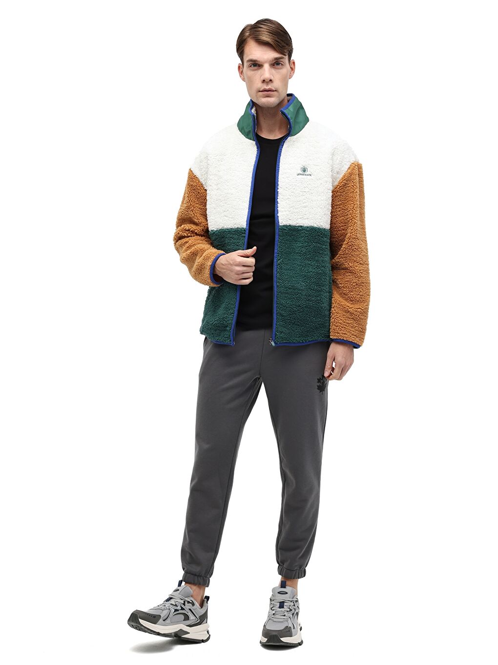 Bej ML RUNIC 6LE-67 5PR Ekru Erkek Pelüş Mont-2