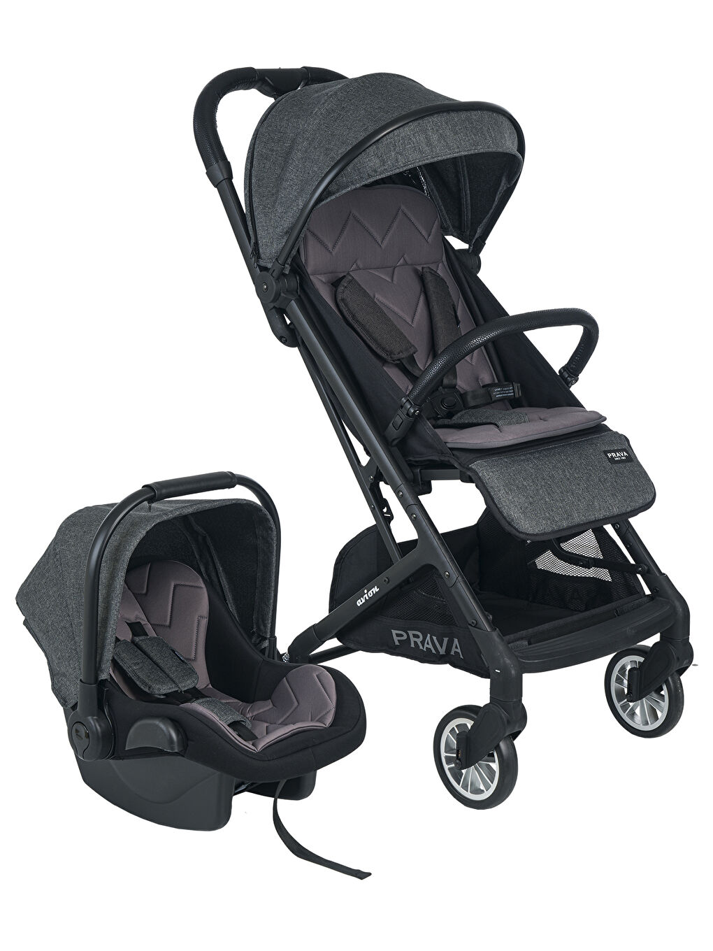 Avion Travel Sistem Bebek Arabası Füme