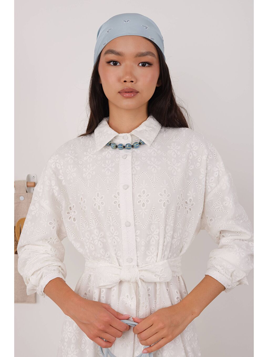 Brode Elbise Beyaz-4