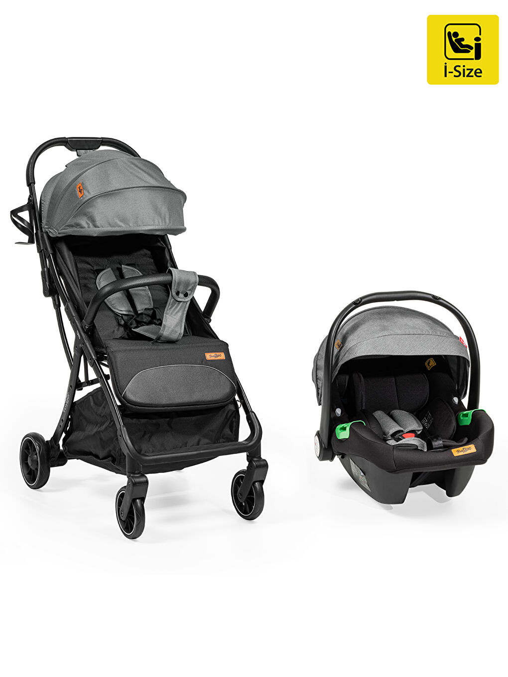 Toyger Travel Sistem Bebek Arabası Gri