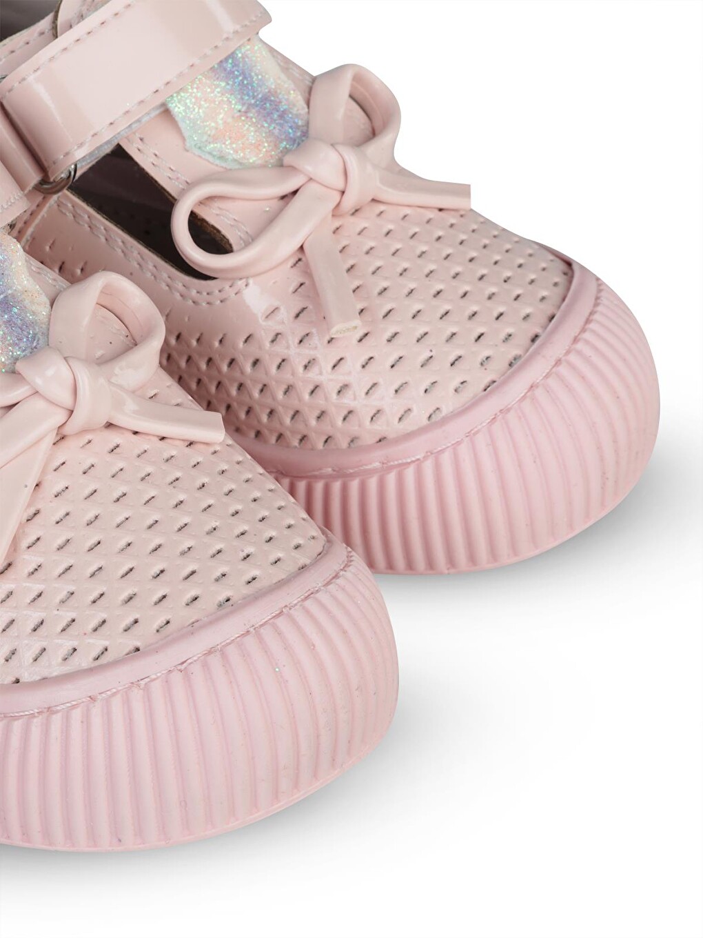 Pembe Girls Kız Bebek Kurdela Aksesuarlı 21- Babet - Pudra-2