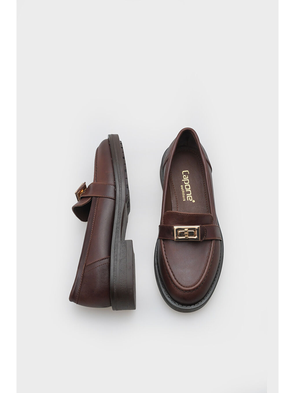 Kahverengi Wilow Kadın Hakiki Deri Loafer-4