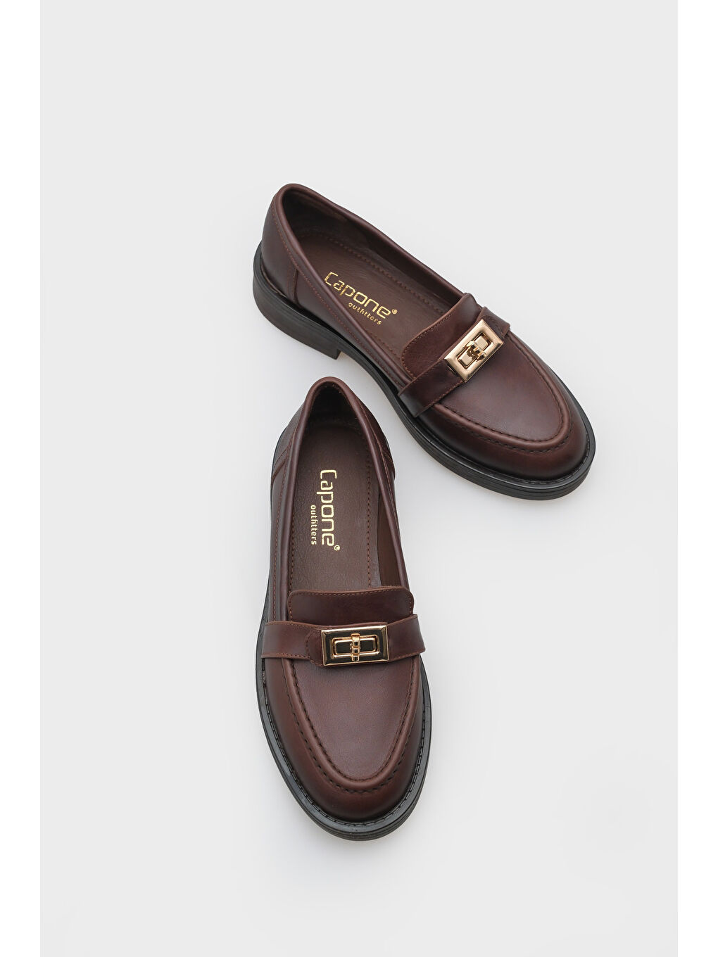 Kahverengi Wilow Kadın Hakiki Deri Loafer-5