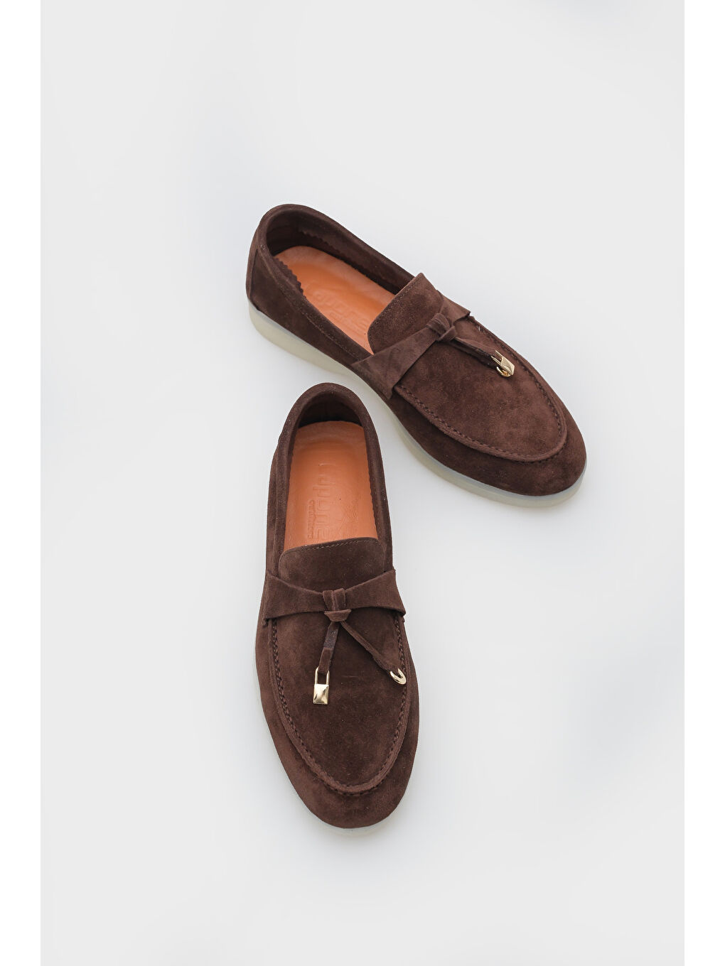 Kahverengi Vikki Hakiki Deri Kadın Loafer-3