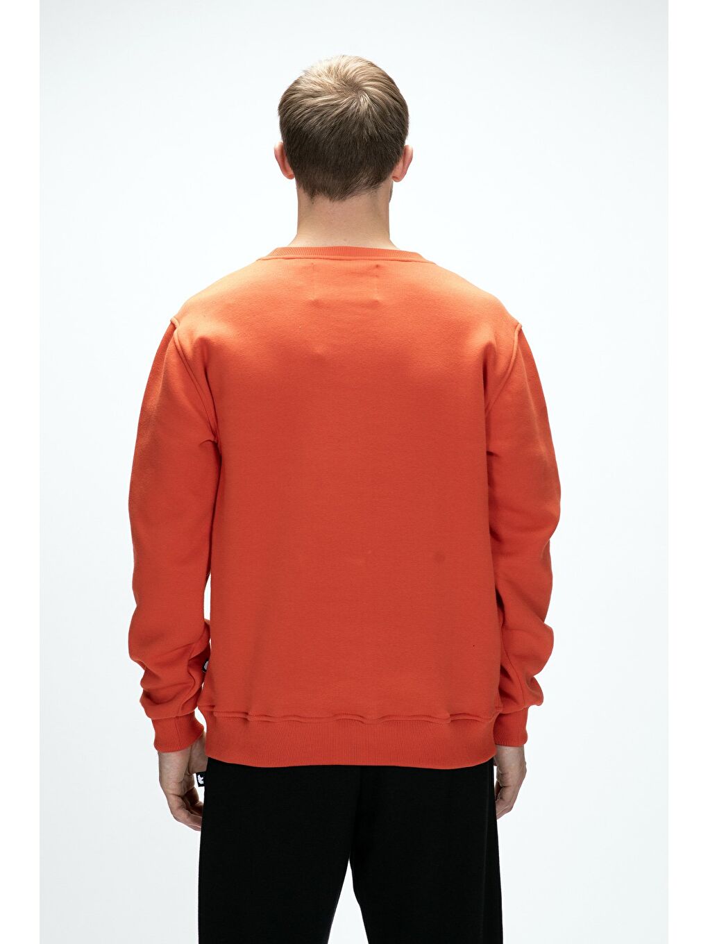 Kahverengi Windy Tarçın Crewneck Erkek Baskılı Sweatshirt-2