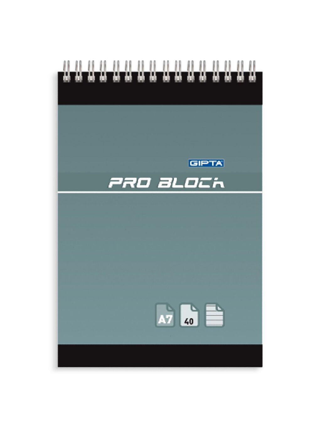 Gıpta Pro Block Karton Kapak Spiralli Not Defteri A7 40 Yaprak Kareli (1503) - 3