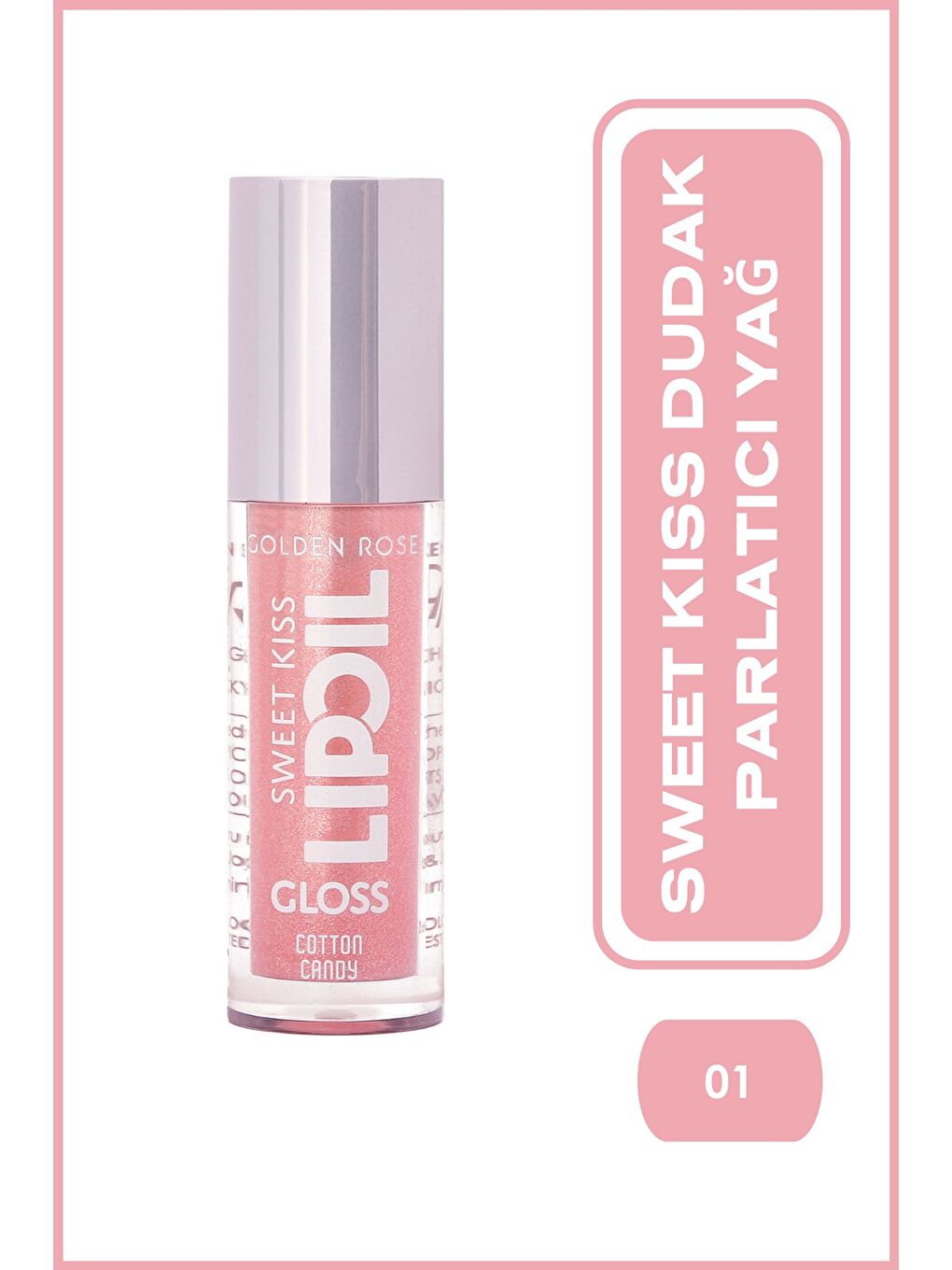 Sweet Kiss Lip Oil Gloss No:01 - Dudak Parlatıcı Yağ