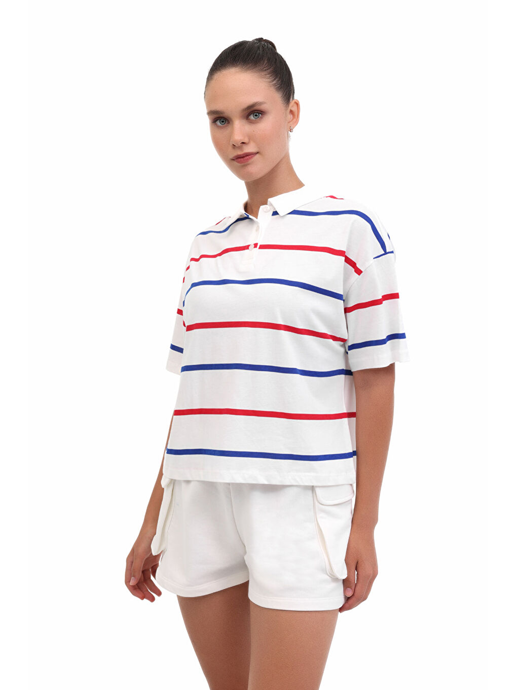 WL GALIA 11BT286 5FX Beyaz Kadın Kısa Kol T-Shirt