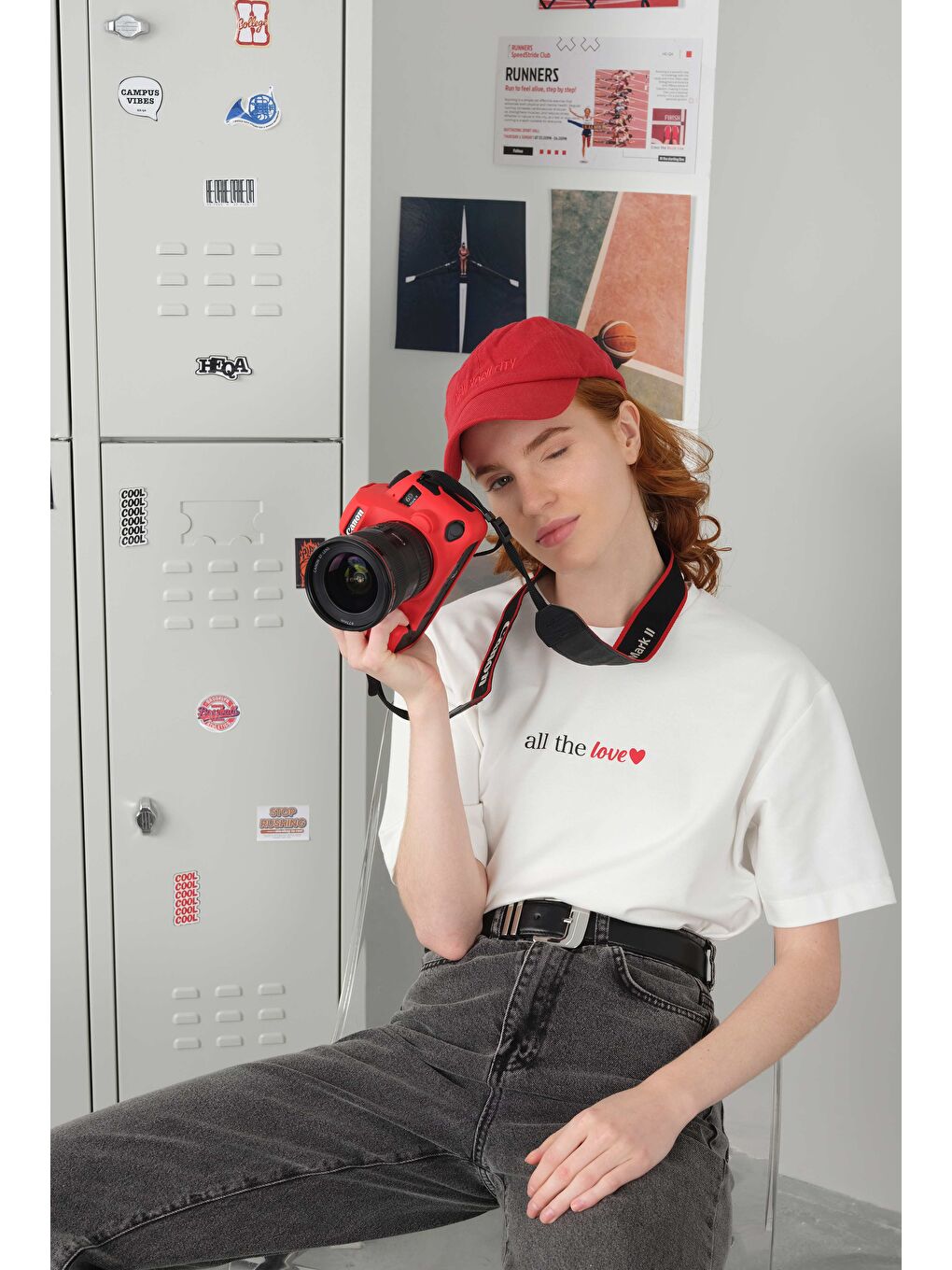 All The Love Tişört Kırık Beyaz-3