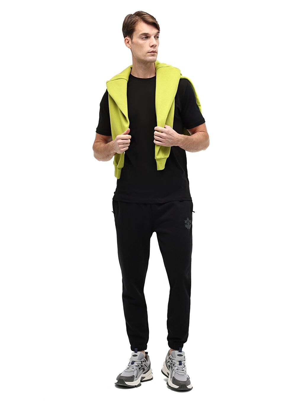 ML BORIS 22ID5001 5PR Siyah Erkek Eşofman Altı-2