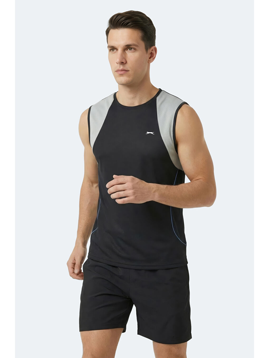 REVOLVE Erkek Kolsuz Siyah Atlet-2