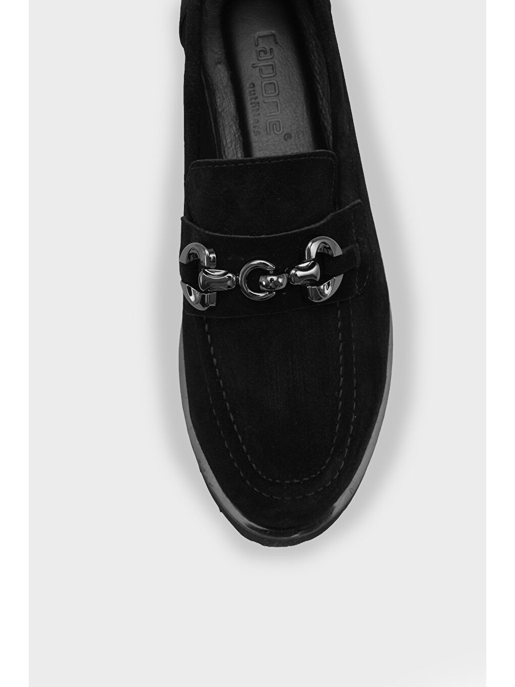 Siyah Cary Deri Kadın Loafer-2