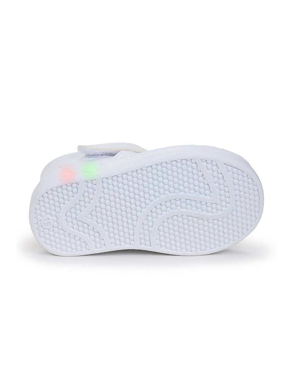 Beyaz Limba Işıklı Cırtlı Erkek Bebek Sandalet-4