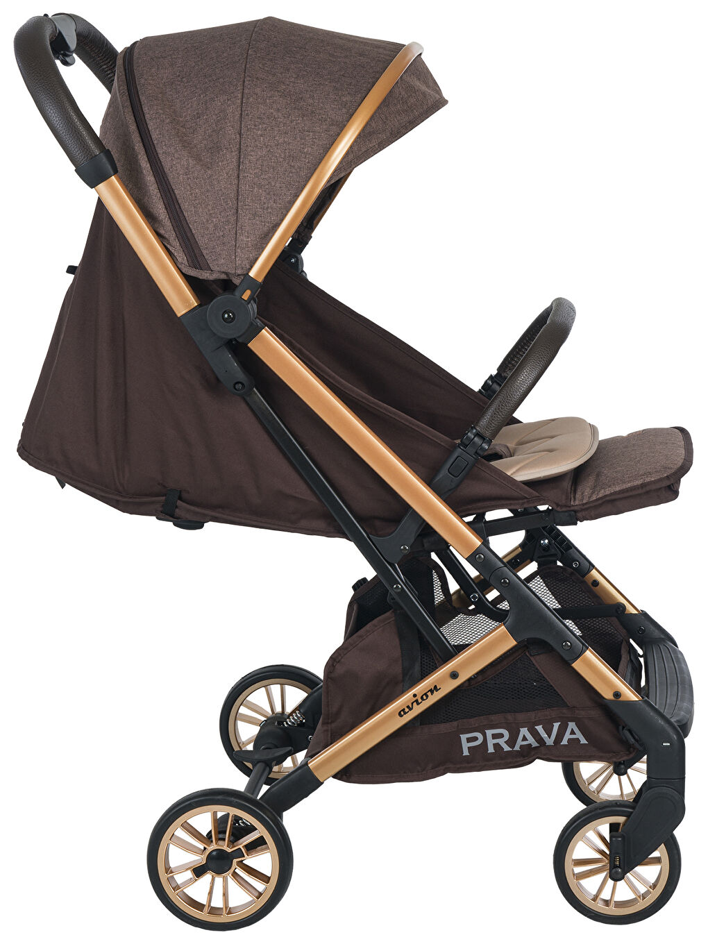 Avion Kabin Boy Bebek Arabası Gold-Kahverengi-2