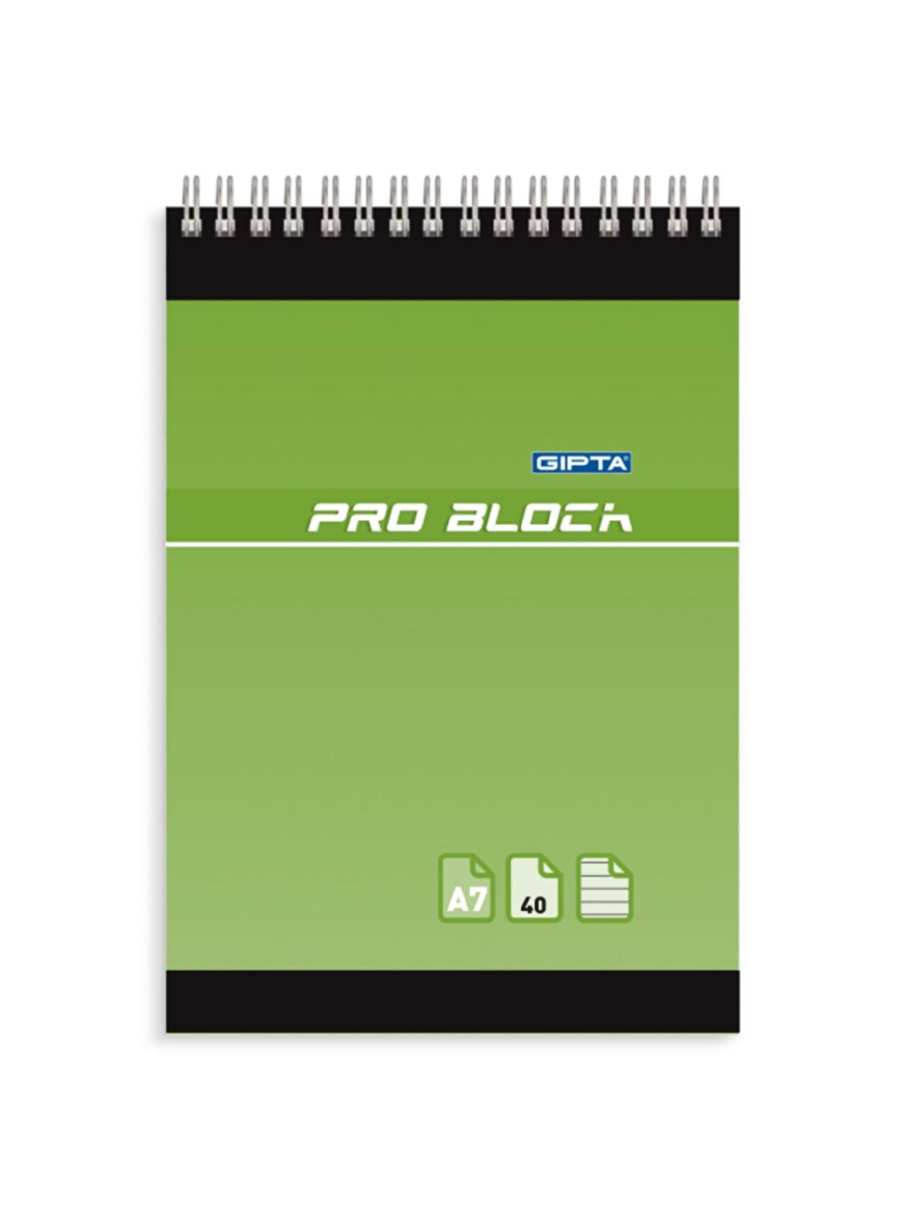 Gıpta Pro Block Karton Kapak Spiralli Not Defteri A6 40 Yaprak Kareli (1499) - 1