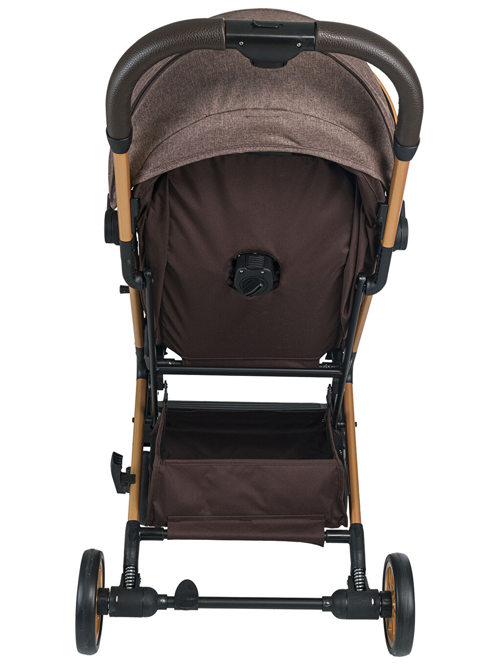 Avion Kabin Boy Bebek Arabası Gold-Kahverengi-5