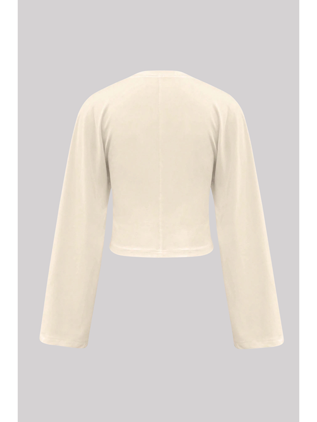 Bej Kadın Uzun Kollu Belden Oturtmalı Bluz-2