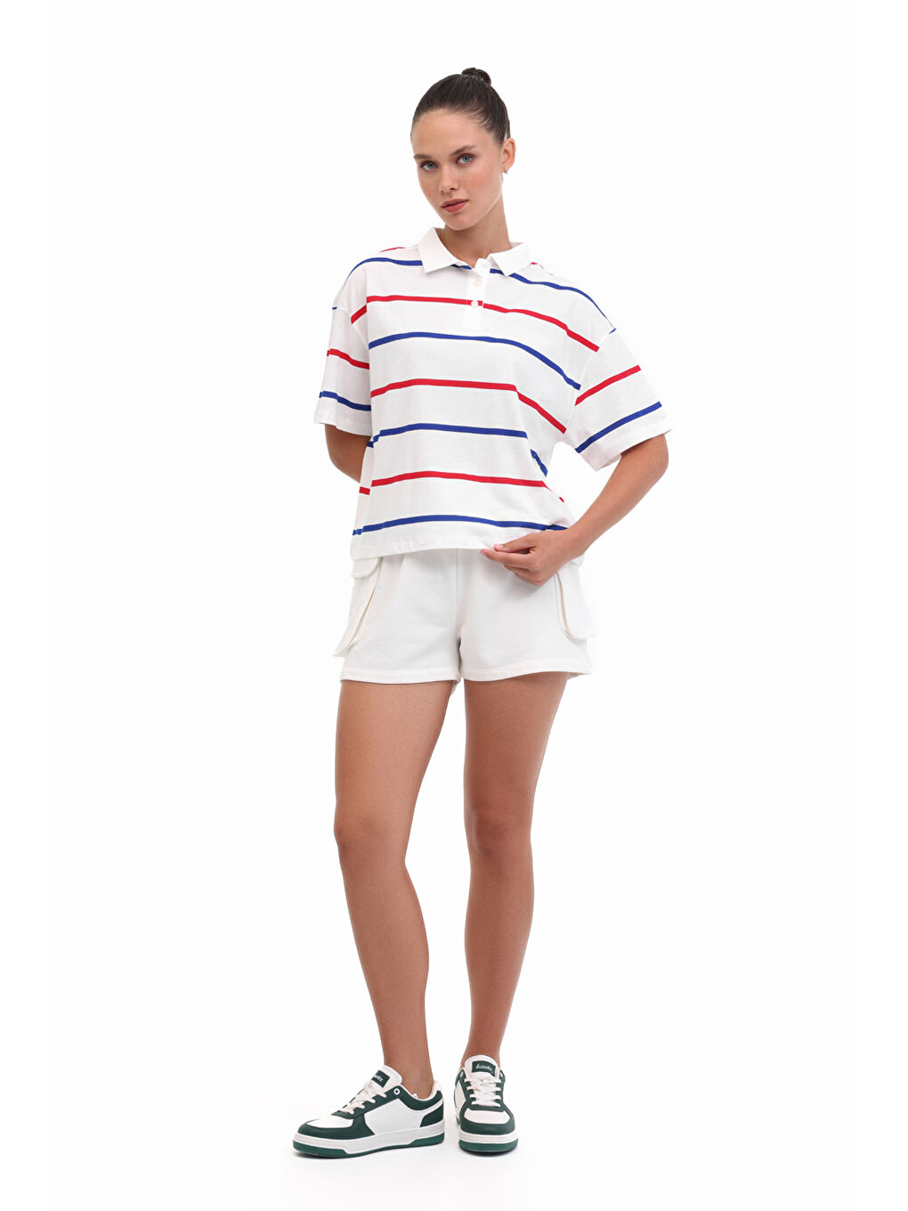 WL GALIA 11BT286 5FX Beyaz Kadın Kısa Kol T-Shirt-2