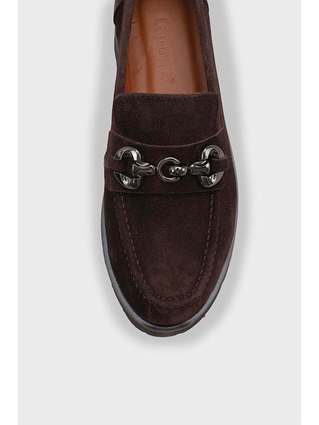Kahverengi Cary Deri Kadın Loafer-2