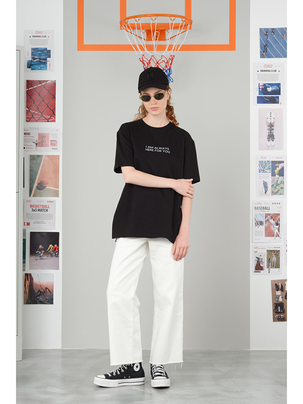 Always Here Tişört Siyah-1